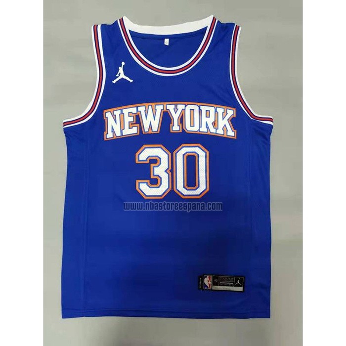 Camiseta New York Knicks Julius Randle NO 30 Statement 2020-21 Azul